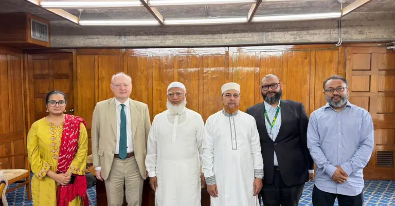 জামায়াত আমির ডা. শফিকুর রহমান ও জার্মানির রাষ্ট্রদূত ড. রুডিগার লোটজ